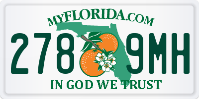 FL license plate 2789MH