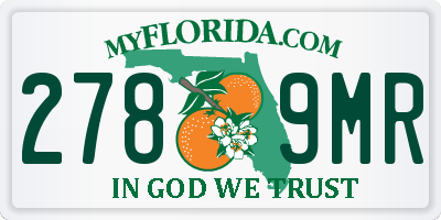 FL license plate 2789MR