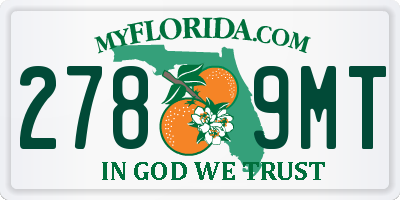 FL license plate 2789MT