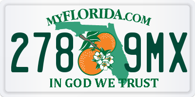 FL license plate 2789MX