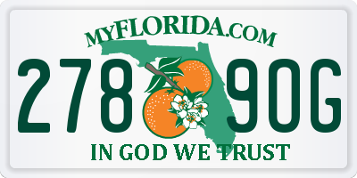 FL license plate 2789OG