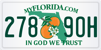 FL license plate 2789OH