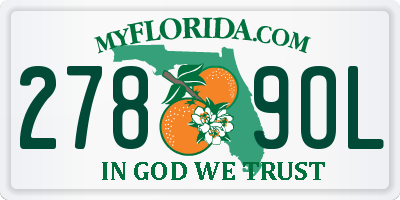 FL license plate 2789OL