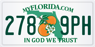 FL license plate 2789PH