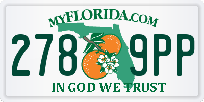 FL license plate 2789PP