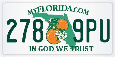 FL license plate 2789PU