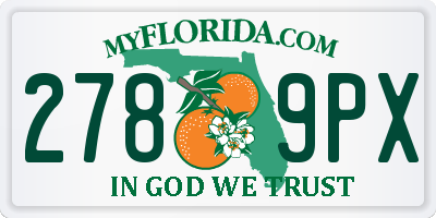 FL license plate 2789PX