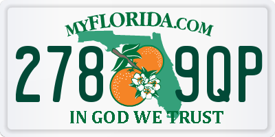 FL license plate 2789QP