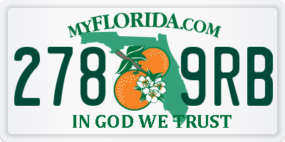FL license plate 2789RB