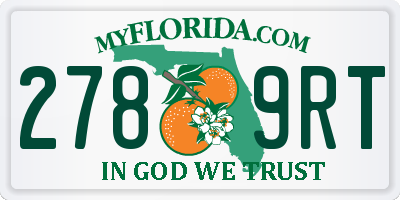 FL license plate 2789RT