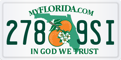FL license plate 2789SI
