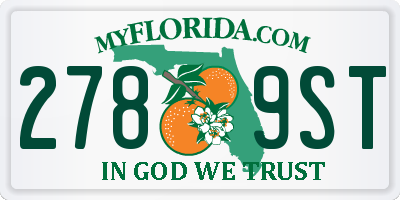 FL license plate 2789ST