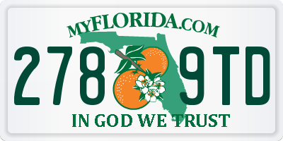 FL license plate 2789TD