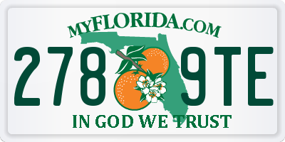 FL license plate 2789TE