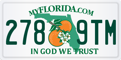 FL license plate 2789TM