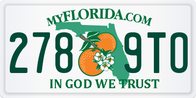 FL license plate 2789TO