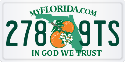 FL license plate 2789TS