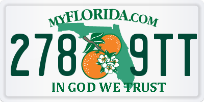 FL license plate 2789TT
