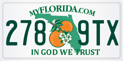 FL license plate 2789TX