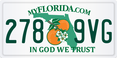 FL license plate 2789VG