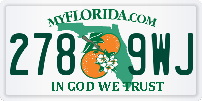 FL license plate 2789WJ