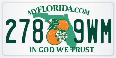 FL license plate 2789WM