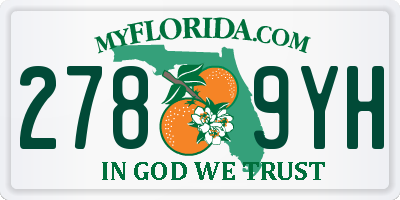 FL license plate 2789YH