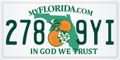 FL license plate 2789YI