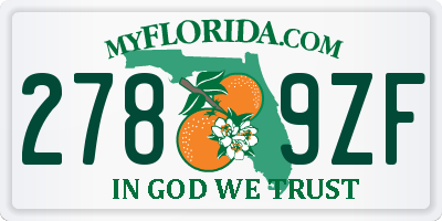 FL license plate 2789ZF