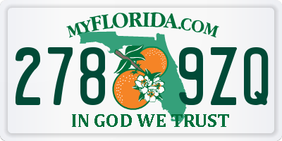 FL license plate 2789ZQ