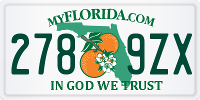 FL license plate 2789ZX