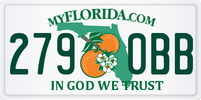 FL license plate 2790BB