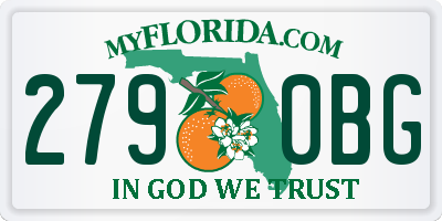 FL license plate 2790BG