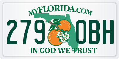 FL license plate 2790BH