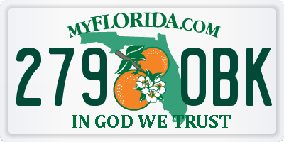 FL license plate 2790BK