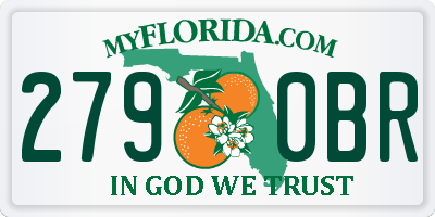 FL license plate 2790BR