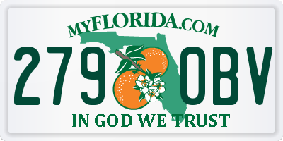 FL license plate 2790BV