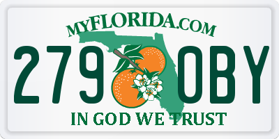FL license plate 2790BY