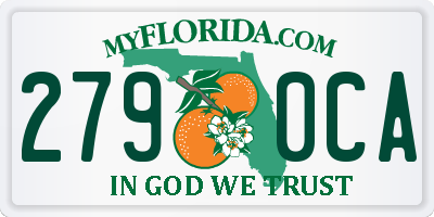FL license plate 2790CA