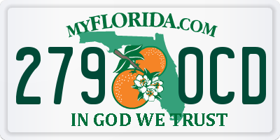 FL license plate 2790CD
