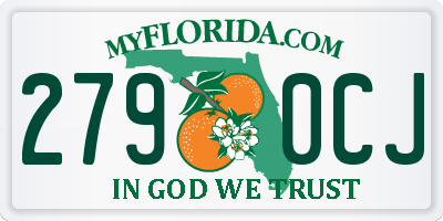 FL license plate 2790CJ