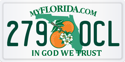 FL license plate 2790CL