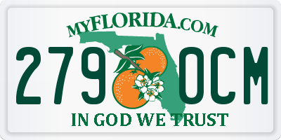 FL license plate 2790CM