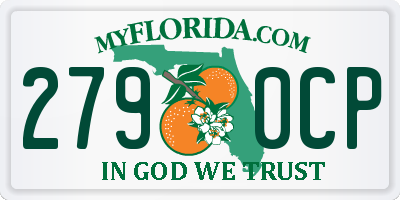 FL license plate 2790CP