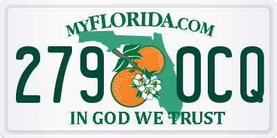 FL license plate 2790CQ