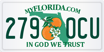 FL license plate 2790CU