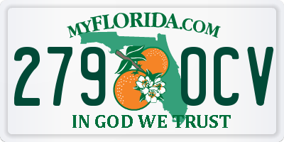 FL license plate 2790CV