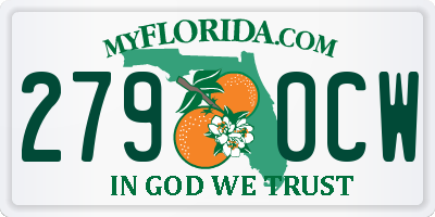 FL license plate 2790CW