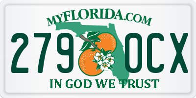 FL license plate 2790CX