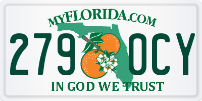 FL license plate 2790CY